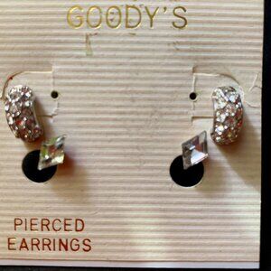 Pierced Crystal Earrings